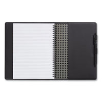 Soft-cover Notebook Folio Set, Narrow Rule, Black Cover, 9.5 X 6.5, 80 Sheets