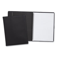 Soft-cover Notebook Folio Set, Narrow Rule, Black Cover, 9.5 X 6.5, 80 Sheets