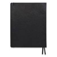 Flexible-cover Business Journal, Dotted Rule, Black Cover, 8 X 10, 128 Sheets