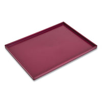 Slim Stackable Plastic Tray, 1-compartment, 6.85 X 9.88 X 0.47, Purple