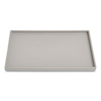 Slim Stackable Plastic Mail And Supplies Tray, 1 Section, #6 1-4 To #16 Envelopes, 6.85 X 9.88 X 0.47, Gray