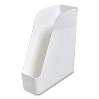 Plastic Magazine File, 4.28 X 10.47 X 11.7, White, 2-pack