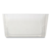 Unbreakable Plastic Wall File, Letter Size, Clear