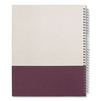 Wirebound Hardcover Notebook, 1 Subject, Narrow Rule, Gray-purple Cover, 11 X 8.5, 80 Sheets