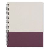 Wirebound Hardcover Notebook, 1 Subject, Narrow Rule, Gray-purple Cover, 11 X 8.5, 80 Sheets