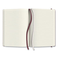 Hardcover Business Journal, Narrow Rule, Purple Cover, 8 X 5.5, 96 Sheets