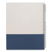 Wirebound Hardcover Notebook, 1 Subject, Narrow Rule, Gray-blue Cover, 11 X 8.5, 80 Sheets