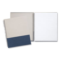 Wirebound Hardcover Notebook, 1 Subject, Narrow Rule, Gray-blue Cover, 11 X 8.5, 80 Sheets