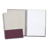 Wirebound Hardcover Notebook, 1 Subject, Narrow Rule, Gray-purple Cover, 9.5 X 6.5, 80 Sheets