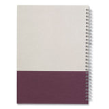 Wirebound Hardcover Notebook, 1 Subject, Narrow Rule, Gray-purple Cover, 9.5 X 6.5, 80 Sheets