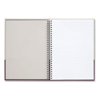 Wirebound Hardcover Notebook, 1 Subject, Narrow Rule, Gray-purple Cover, 9.5 X 6.5, 80 Sheets