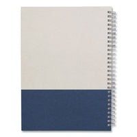Wirebound Hardcover Notebook, 1 Subject, Narrow Rule, Gray-blue Cover, 9.5 X 6.5, 80 Sheets