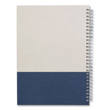 Wirebound Hardcover Notebook, 1 Subject, Narrow Rule, Gray-blue Cover, 9.5 X 6.5, 80 Sheets