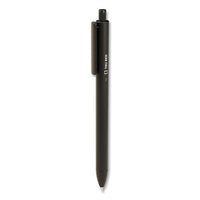 Quick Dry Gel Pen, Retractable, Bold 1 Mm, Black Ink, Black Barrel, 5-pack