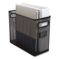 Wire Mesh Box-style Vertical Document Organizer, 1 Section, Letter-size, 5.79 X 12.4 X 10.16, Matte Black