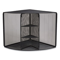 Wire Mesh Corner Organizer, 5.28 X 14.17 X 19.37, Black