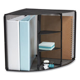 Wire Mesh Corner Organizer, 5.28 X 14.17 X 19.37, Black