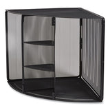 Wire Mesh Corner Organizer, 5.28 X 14.17 X 19.37, Black
