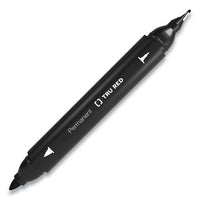 Permanent Marker, Pen-style Twin-tip, Extra-fine-fine Bullet-needle Tips, Black, 4-pack