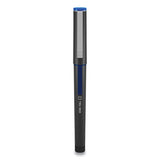 Roller Ball Pen, Stick, Fine 0.5 Mm, Blue Ink, Black Barrel, Dozen