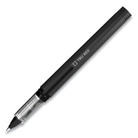 Roller Ball Pen, Stick, Fine 0.5 Mm, Black Ink, Black Barrel, Dozen