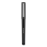 Roller Ball Pen, Stick, Fine 0.5 Mm Needle Tip, Black Ink, Black Barrel, Dozen