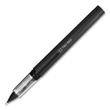 Roller Ball Pen, Stick, Fine 0.5 Mm Needle Tip, Black Ink, Black Barrel, Dozen