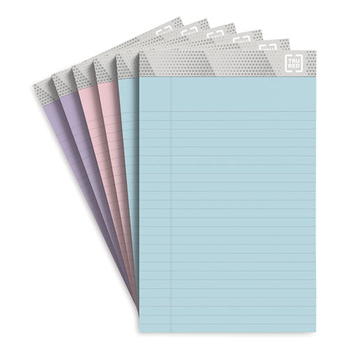 Notepads, Narrow Rule, Pastel Sheets, 5 X 8, 50 Sheets, 6-pack
