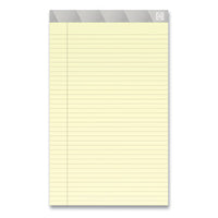 Notepads, Wide-legal Rule, Canary Sheets, 8.5 X 14, 50 Sheets, 12-pack