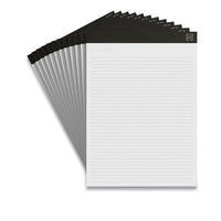 Notepads, Narrow Rule, White Sheets, 8.5 X 11.75, 50 Sheets, 12-pack
