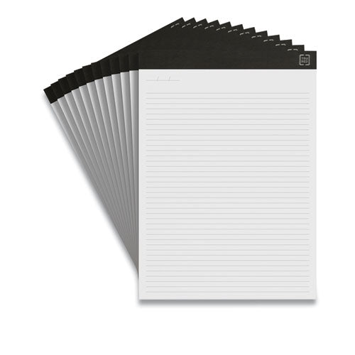Notepads, Narrow Rule, White Sheets, 8.5 X 11.75, 50 Sheets, 12-pack