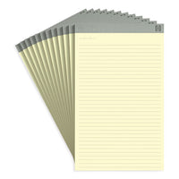 Notepads, Wide-legal Rule, Canary Sheets, 8.5 X 14, 50 Sheets, 12-pack