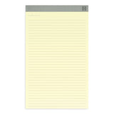 Notepads, Wide-legal Rule, Canary Sheets, 8.5 X 14, 50 Sheets, 12-pack