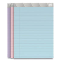 Notepads, Wide-legal Rule, Pastel Sheets, 8.5 X 11.75, 50 Sheets, 6-pack