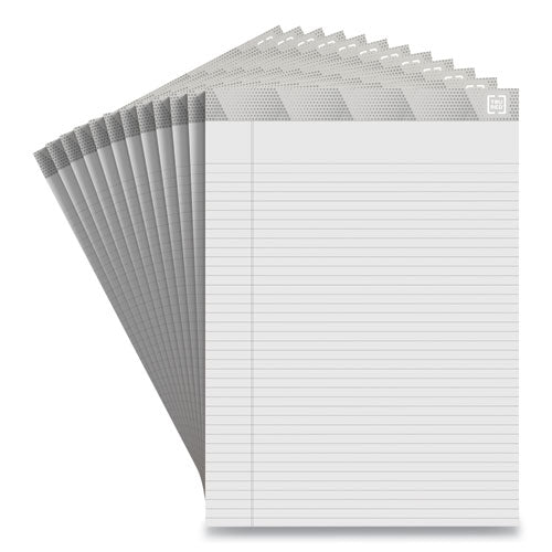 Notepads, Narrow Rule, White Sheets, 8.5 X 11.75, 50 Sheets, 12-pack