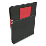 Large Mastery With Pocket Journal, Narrow Rule, Black-red Cover, 8 X 10, 192 Sheets