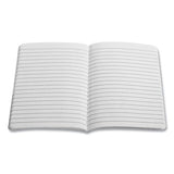 Pocket Journal, Narrow Rule, Black-charcoal-red Cover, 3.5 X 5.5, 48 Sheets, 3-pack
