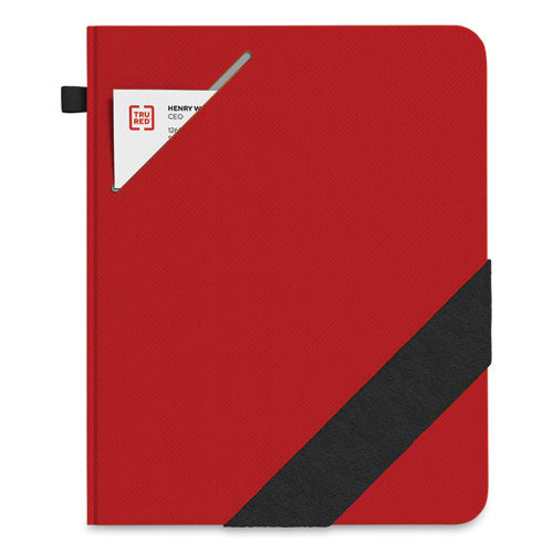 Large Starter Journal, Narrow Rule, Red Cover, 8 X 10, 192 Sheets
