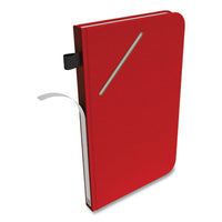 Medium Starter Journal, Narrow Rule, Red Cover, 5 X 8, 192 Sheets