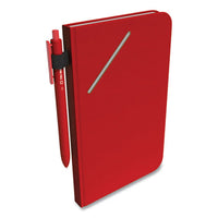 Medium Starter Journal, Narrow Rule, Red Cover, 5 X 8, 192 Sheets