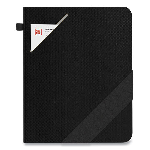 Large Starter Journal, Narrow Rule, Black Cover, 8 X 10, 192 Sheets