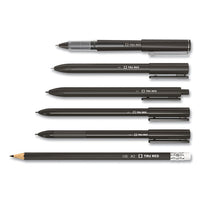 Roller Ball Pen, Stick, Fine 0.5 Mm, Blue Ink, Black Barrel, 3-pack