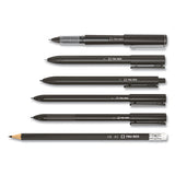 Roller Ball Pen, Stick, Fine 0.5 Mm, Blue Ink, Black Barrel, 3-pack