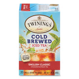 Cold Brew Iced Tea Bags, English Classic, 0.07 Oz Tea Bag, 20-box