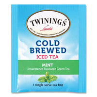 Cold Brew Iced Tea Bags, Mint, 0.07 Oz Tea Bag, 20-box