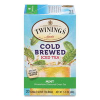 Cold Brew Iced Tea Bags, Mint, 0.07 Oz Tea Bag, 20-box