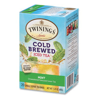 Cold Brew Iced Tea Bags, Mint, 0.07 Oz Tea Bag, 20-box