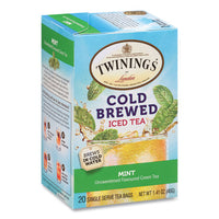 Cold Brew Iced Tea Bags, Mint, 0.07 Oz Tea Bag, 20-box