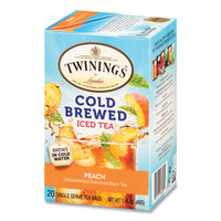 Cold Brew Iced Tea Bags, Peach, 0.07 Oz Tea Bag, 20-box