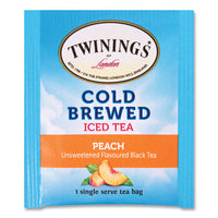 Cold Brew Iced Tea Bags, Peach, 0.07 Oz Tea Bag, 20-box